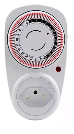 TIMER ANALOGICO 10A 60HZ BIVOLT MONO MARCA INDUSTEK