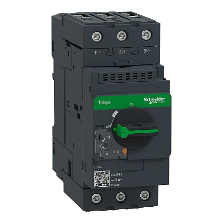 DISJUNTOR MOTOR TERMOMAGNETICO SCHNEIDER 9 - 13A - GV3P13