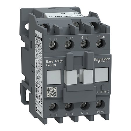 CONTATOR TRIPOLAR EASYPACT TVS 6A 1NA 110VCA-50/60HZ - LC1E0610F7