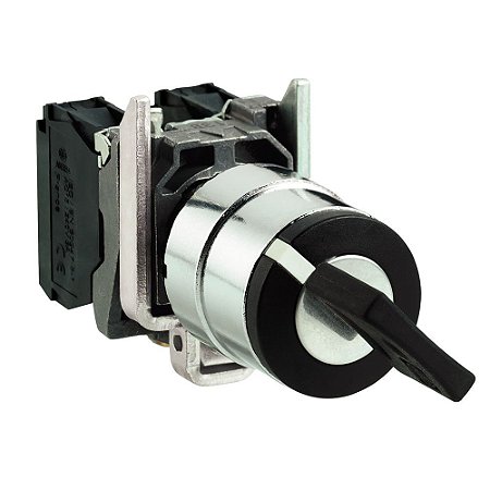 COMUTADOR 22MM METÁLICO COM CHAVE 2 POS FIXAS 1 NA - XB4BG21