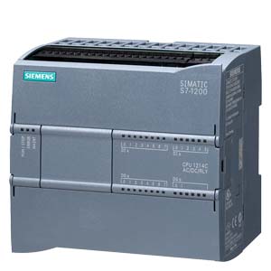 SIMATIC S7-1200, CPU 1214C, compact CPU, AC/DC/relay, onboard I/O: 14 DI 24 V DC