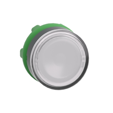 CABEÇOTE PARA BOTÃO LUMINOSO MODULAR Ø22MM PLÁSTICO, PARA LED INTEGRAL, BRANCO - ZB5AW313