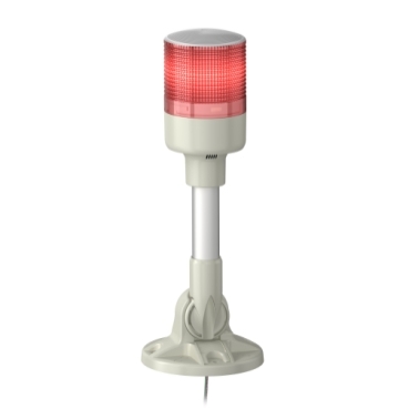 COLUNA LUMINOSA Ø60mm PRÉ-MONTADQA. BUZZER, LED VERMELHO, 24VCA/CC, TUBO DE MONTAGEM EM ALUMÍNIO COM SUPORTE DOBRÁVEL - XVGB1SMA