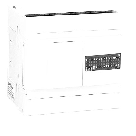 Controlador de base compacto, Twido, alimentação 24 VCC, compacto, 9 entradas com 24 VCC, 7 relés de saída - TWDLCDA16DRF