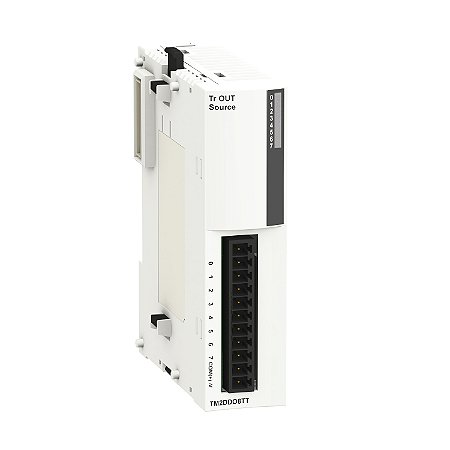 Módulo de Saídas Digitais - 8 Saídas - Source - 24 Vdc - Terminal Parafuso - TM2DDO8TT