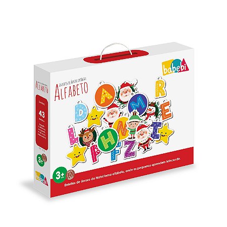 Enfeites De Arvore De Natal Alfabeto - BABEBI