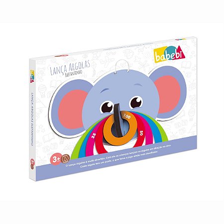 Lança Argolas Elefantinho, Babebi, Multicor