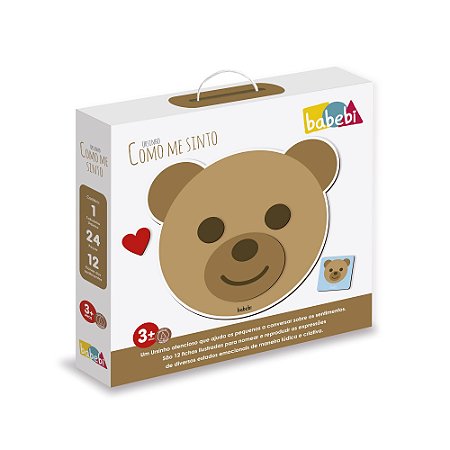 Brinquedo Educativo De Madeira Como Me Sinto Ursinho Babebi