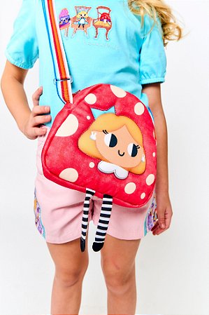 BOLSA JARDIM DE MARAVILHAS VERMELHO  - ALPHABETO