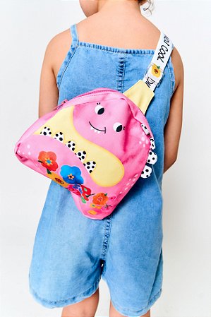 SHOULDER BAG BOSQUE DE DINOS AMARELO E ROSA