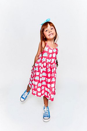 VESTIDO BASIQUINHO FUN CEREJA - Alphabeto