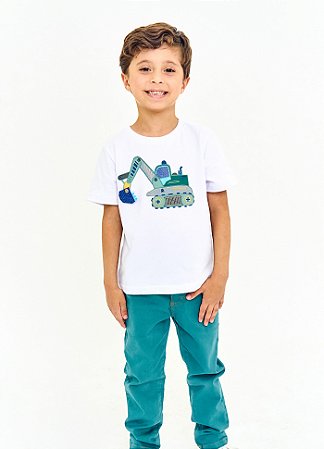 CAMISETA AO TRABALHO BRANCO  - Alphabeto