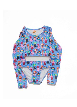 BIQUINI ENCONTRO ENTRE AMIGOS AZUL - ALPHABETO