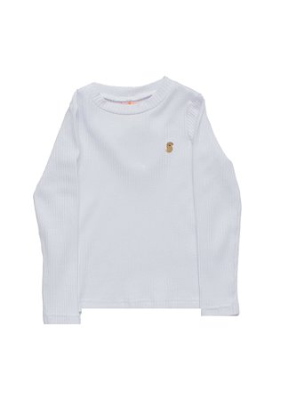BLUSA MANGA COMPRIDA BRANCA  - ALPHABETO
