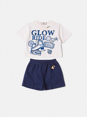 CJ BLUSA PEROLA PATNIS SHORTS MARINHO - ANIMÊ