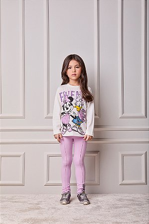 CJ BLUSA MINNIE PEROLA LEGGIN LILÁS - ANIMÊ
