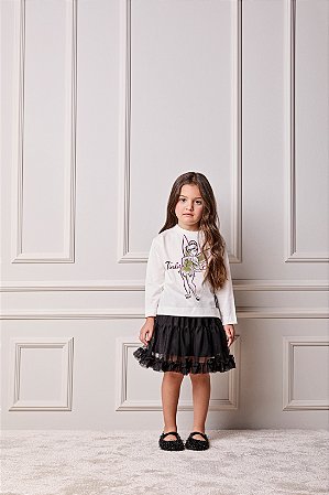 BLUSA ML TINKER BELL PEROLA - ANIMÊ