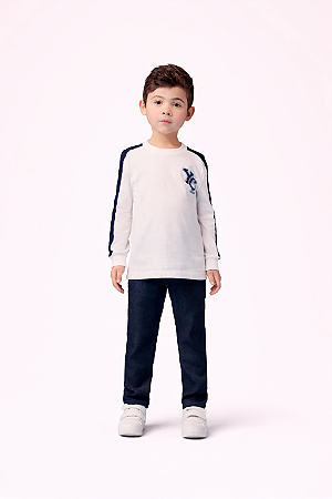 T-SHIRT ML COM ESTAMPA PEROLA - YOUCCIE