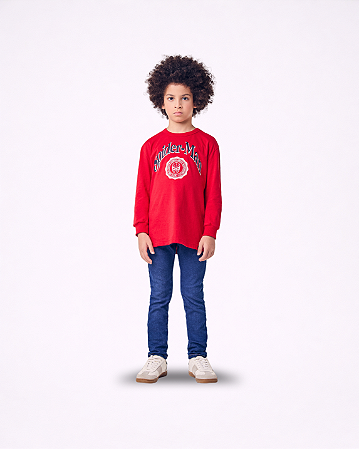T-SHIRT ML ESTAMPADA MARVEL VERMELHO - YOUCCIE