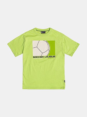 T-SHIRT MC BOLA FUTBOL VERDE CYBER - YOUCCIE