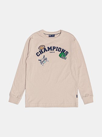 T-SHIRT ML BEGE BASEBALL - YOUCCIE