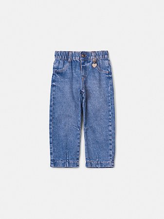 CALCA BARREL EM JEANS - ANIMÊ