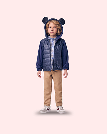 JAQUETA PUFFER MICKEY COM ORELHAS - YOUCCIE