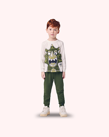 CJ ML T-SHIRT DINO CALCA IVERDE 2644 - YOUCCIE