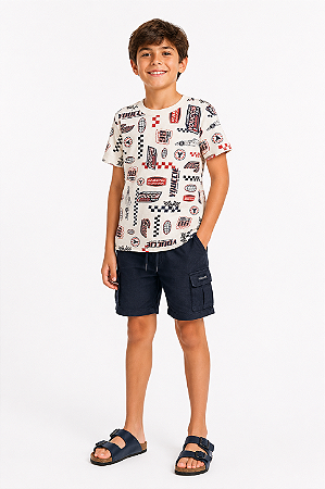 T-SHIRT COM ESTAMPA TOTAL RACE VERÃO - YOUCCIE