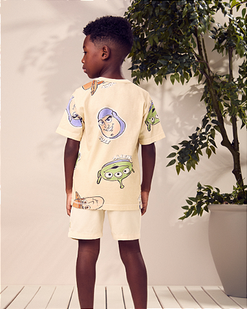 T-SHIRT ESTAMPADA TOY STORY STICKERS VERÃO - YOUCCIE