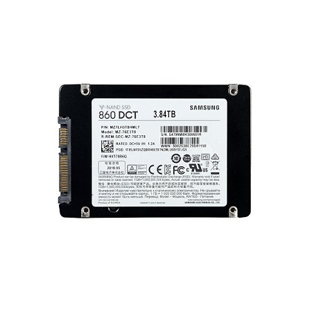 SSD SAMSUNG 3.84TB SATA 6.0GBPS PM883 - MZ7LH3T8HMLT-00AK4