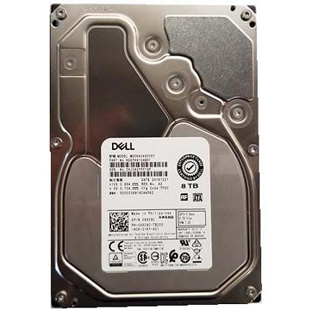 HD DELL ENTERPRISE 8TB SATA 3,5 6GBPS 7.2K HOTPLUG - 09X09C