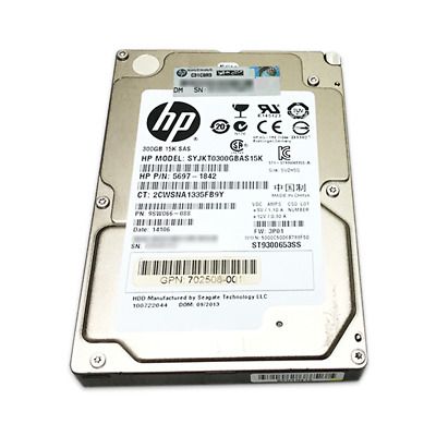 HD HP 300GB 15K SAS 2,5 6G SFF DP HOTPLUG - 652599-003