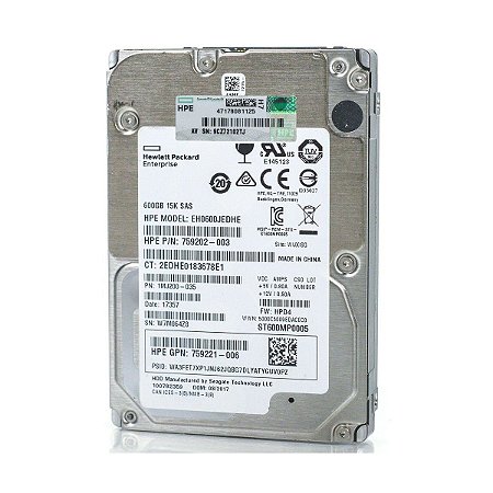 HD DELL 600GB SAS 15K 3.5 W347K W348K