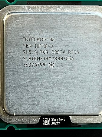 PROCESSADOR INTEL PENTIUM D SL9KB
