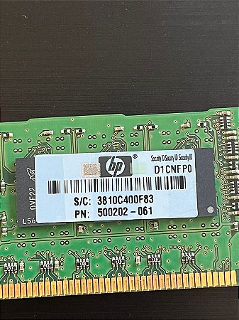 Memória Hp 2gb 2rx8 Pc3 - 10600r Pn 500202-061