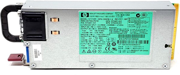 Fonte Hp DL360 Dl380 Dl580 G6/G7/G8 1200w Dps-1200fb-1 Hp 570451-101