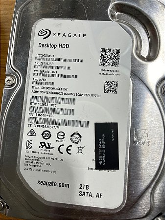 HDD SEAGATE DESKTOP 2TB SATA 3.5 PN 1ER164-021