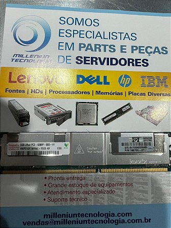 Memória Hynix 8gb Ddr2 Pc2-5300f Fbdimm Pn 398709-071