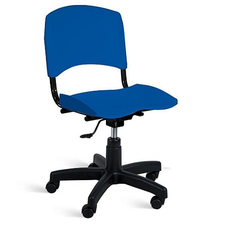 Cadeira Plástica Giratória A/E Azul Lara