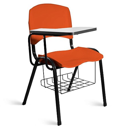 Cadeira Plástica Universitária A/E Laranja Lara