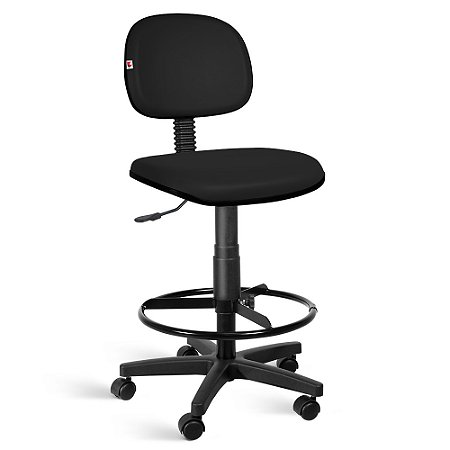 Cadeira Caixa Alta Secretária Couro Eco Rodízios - Ideaflex Móveis  Corporativos