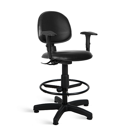 Cadeira Ágata Executiva Caixa Back Braço Regulável Courvin