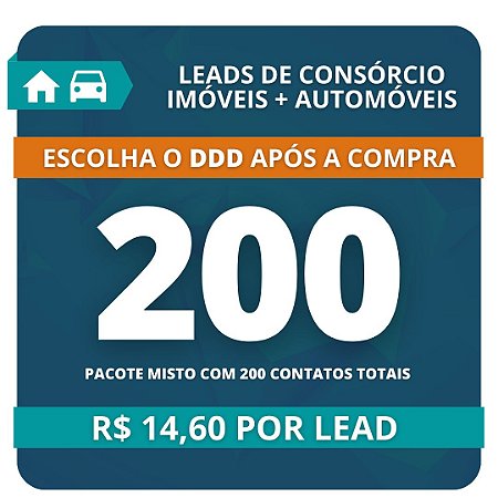 200 Leads de Consórcio (Imóvel e Automóvel)
