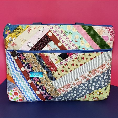 Case para notebook em retalhos