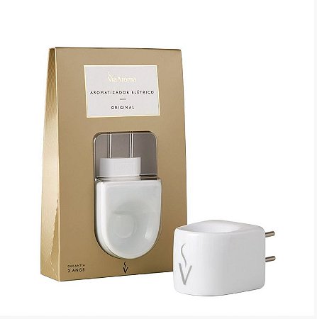 Aromatizador Elétrico Original Porcelana Branco - Via Aroma