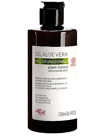 Gel Aloe Vera Multifuncional EcoCert 250ml - Arte dos Aromas