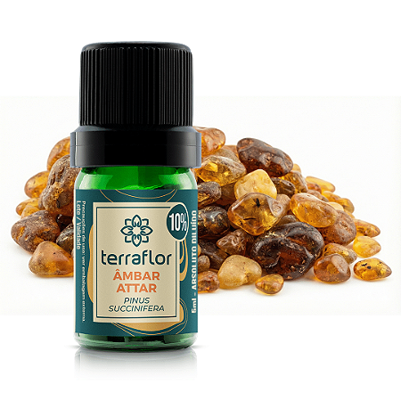 Óleo Essencial Âmbar Attar 5ml (Diluído a 10%) - Terra Flor