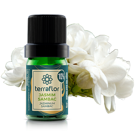 Óleo Essencial Jasmim Sambac 5ml (Diluído a 10%) - Terra Flor