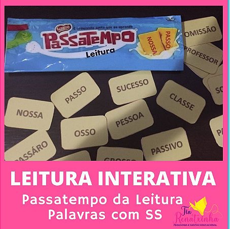 Leitura Interativa - Passatempo da Leitura Palavras com SS